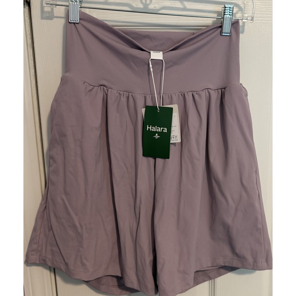 Halara SoftlyZero™ Airy High Waisted 2 in 1 InstantCool 7" Shorts - Purple Med